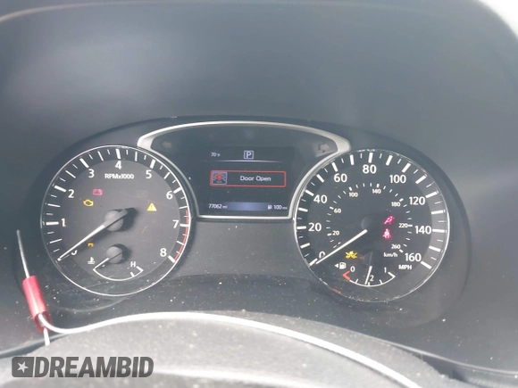 2020 Nissan Pathfinder S with VIN 5N1DR2AN5LC646694, listed as a IAAI auction lot 41472219 with 77,062 mi miles. Bid and sale history available at carsss.com. Image 7.