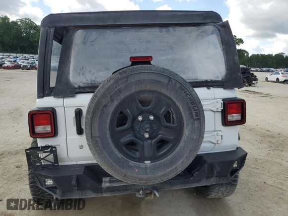 2023 Jeep Wrangler Sport с VIN 1C4HJXDGXPW596127, выставлен на аукционе Copart как лот 56645205 с пробегом 64 257 миль миль и Списание • Salvage title. История ставок и продаж доступна на DreamBid. Изображение 6.