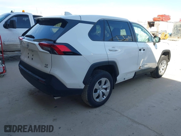 2024 Toyota RAV4 LE with VIN 2T3G1RFV8RC410803, listed as a IAAI auction lot 41897107 with 77,555 mi miles. Bid and sale history available at carsss.com. Image 3.