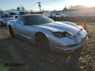 2002 Chevrolet Corvette with VIN 1G1YY22G725105103, listed as a Copart auction lot 78628364 with 47,502 mi miles and Salvage Title. Bid and sale history available at carsss.com. Image 4.