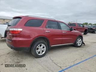 2013 Dodge Durango Crew with VIN 1C4RDJDG9DC691333, listed as a Copart auction lot 53792405 with 165,498 mi miles and Salvage title. Bid and sale history available at DreamBid. Image 3.