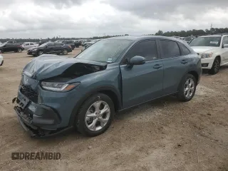 2023 Honda HR-V LX with VIN 3CZRZ1H34PM705094, listed as a Copart auction lot 55854825 with 26,607 mi miles and Salvage title. Bid and sale history available at DreamBid. Image 1.
