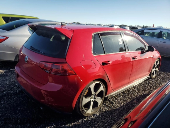 2016 Volkswagen Golf GTI SE w/Performance Pkg with VIN 3VW547AU1GM060801, listed as a Copart auction lot 42822125 with 133,159 mi miles and Salvage Title. Bid and sale history available at carsss.com. Image 3.