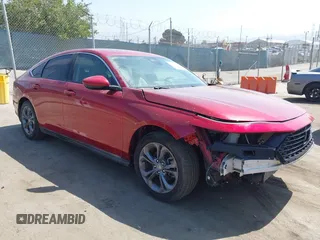 2024 Honda Accord EX with VIN 1HGCY1F36RA028570, listed as a IAAI auction lot 42555091 with 22,141 mi miles and . Bid and sale history available at DreamBid. Image 1.
