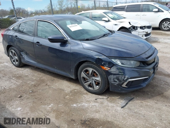 2019 Honda Civic LX with VIN 2HGFC2F61KH564474, listed as a IAAI auction lot 42156385 with 239,694 mi miles and . Bid and sale history available at DreamBid. Image 1.