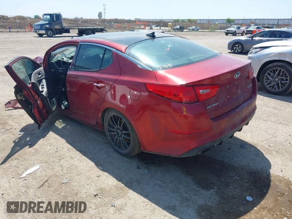 2014 Kia Optima SXL Turbo with VIN 5XXGR4A67EG323563, listed as a IAAI auction lot 41906029 with Not provided miles and . Bid and sale history available at DreamBid. Image 3.
