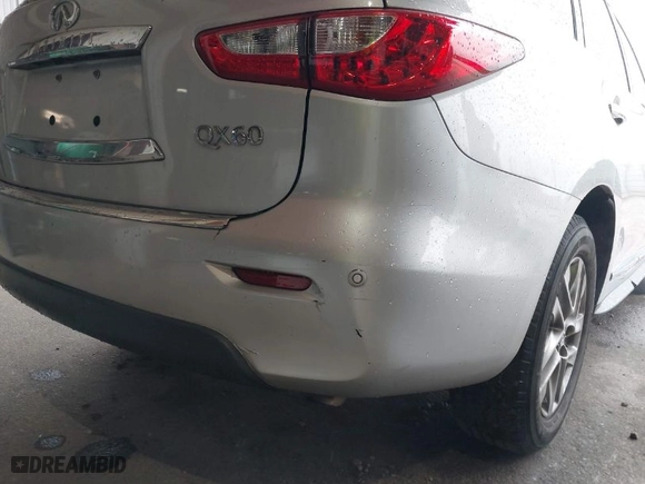 2015 Infiniti QX60 with VIN 5N1AL0MN9FC546669, listed as a IAAI auction lot 41945209 with 118,010 mi miles. Bid and sale history available at carsss.com. Image 6.