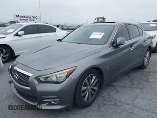 2015 Infiniti Q50 Premium with VIN JN1BV7AP6FM357265, listed as a IAAI auction lot 42104440 with 83,404 mi miles. Bid and sale history available at carsss.com. Image 2.