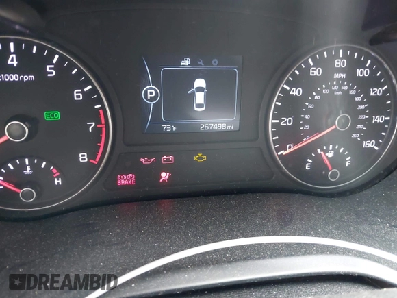 2016 Kia Optima LX z VIN KNAGT4L30G5070000, wystawiony jako IAAI lot #42169747 z przebiegiem 267 498 mil mil oraz . Historia ofert i sprzedaży dostępna na DreamBid. Obrazek 7.