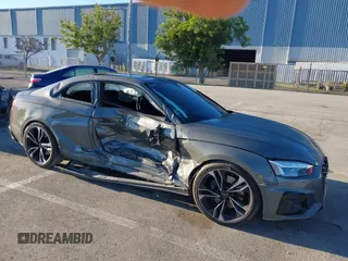 2023 Audi S5 Premium Plus with VIN WAUP4AF58PA001748, listed as a IAAI auction lot 41194878 with 33,877 mi miles and . Bid and sale history available at DreamBid. Image 1.