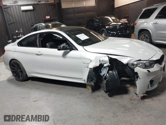 2017 BMW M4 with VIN WBS3R9C5XHK709445, listed as a IAAI auction lot 39303430 with 59,095 mi miles. Bid and sale history available at carsss.com. Image 14.