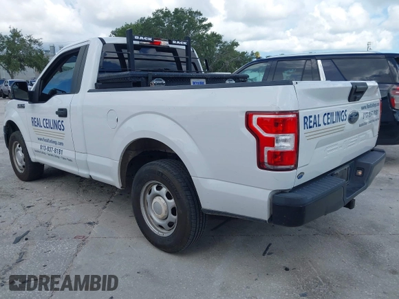 2018 Ford F-150 XL with VIN 1FTMF1CB0JFE21234, listed as a IAAI auction lot 42605399 with 243,035 mi miles and . Bid and sale history available at DreamBid. Image 3.