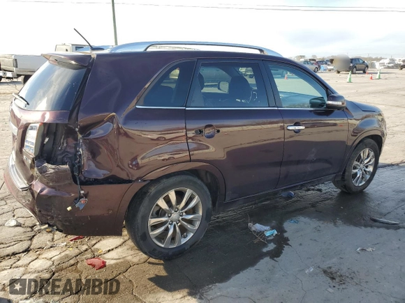 2012 Kia Sorento SX with VIN 5XYKW4A26CG229179, listed as a Copart auction lot 46471675 with 191,901 mi miles and Salvage Title. Bid and sale history available at carsss.com. Image 3.