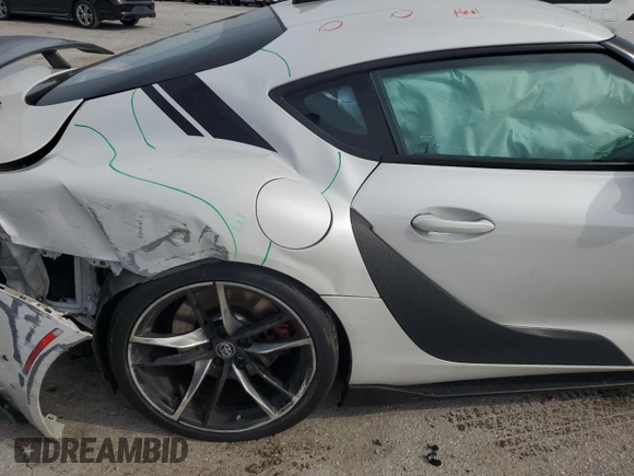 2022 Toyota GR Supra 3.0 with VIN WZ1DB4C03LW029008, listed as a Copart auction lot 70222474 with 0 mi miles and Salvage Title. Bid and sale history available at carsss.com. Image 10.