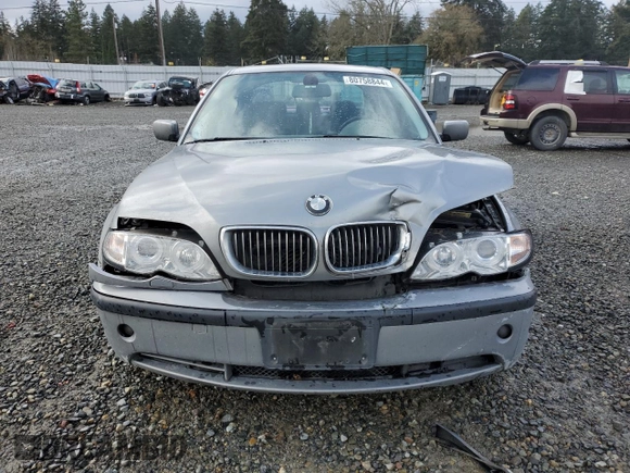 2005 BMW 3 Series 330i with VIN WBAEV53455KM40372, listed as a Copart auction lot 80758844 with 149,065 mi miles and Salvage Title. Bid and sale history available at carsss.com. Image 5.