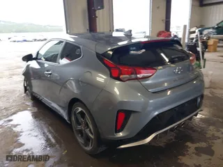 2020 Hyundai Veloster Turbo with VIN KMHTH6AB6LU029925, listed as a IAAI auction lot 41885736 with 60,625 mi miles. Bid and sale history available at carsss.com. Image 3.