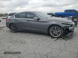 2015 Infiniti Q50 with VIN JN1BV7AR9FM420490, listed as a Copart auction lot 52794975 with 159,048 mi miles and Clean Title. Bid and sale history available at carsss.com. Image 4.