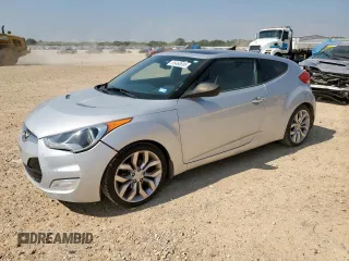 2013 Hyundai Veloster w/Gray Int with VIN KMHTC6AD8DU091912, listed as a Copart auction lot 55460695 with 138,141 mi miles and Salvage title. Bid and sale history available at DreamBid. Image 1.