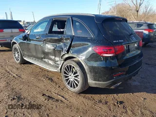 2020 Mercedes-Benz GLC with VIN W1N0G8DB5LV261601, listed as a IAAI auction lot 41123293 with 51,704 mi miles. Bid and sale history available at carsss.com. Image 3.