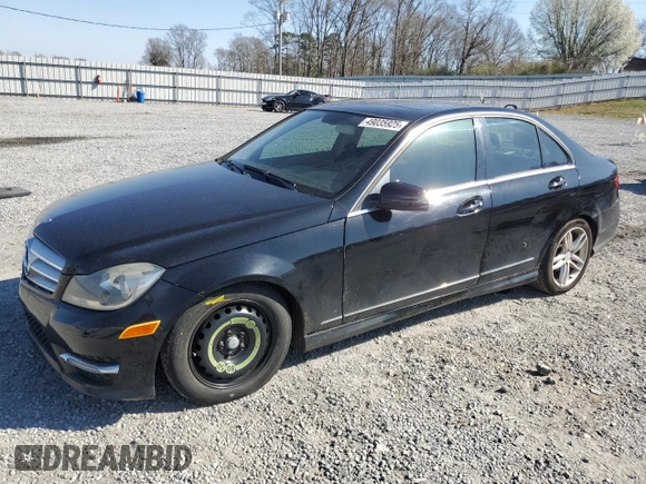 2013 Mercedes-Benz C 250 Sport with VIN WDDGF4HB5DR245894, listed as a Copart auction lot 49035925 with 184,374 mi miles and Salvage Title. Bid and sale history available at DreamBid. Image 1.