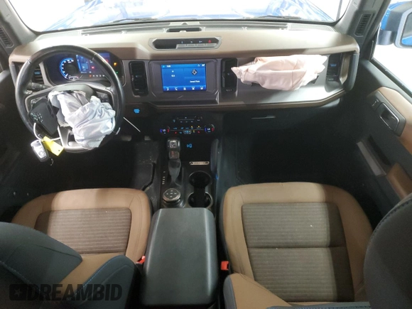 2023 Ford Bronco with VIN 1FMEE5DP2PLB16154, listed as a Copart auction lot 63138085 with 39,193 mi miles and Salvage title. Bid and sale history available at DreamBid. Image 8.