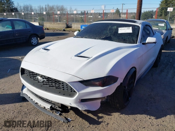 2018 Ford Mustang EcoBoost Premium with VIN 1FATP8UH7J5132500, listed as a IAAI auction lot 41537389 with 96,166 mi miles and . Bid and sale history available at carsss.com. Image 2.