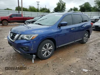 2020 Nissan Pathfinder S z VIN 5N1DR2AM1LC619287, wystawiony jako Copart lot #55722755 z przebiegiem Nie podano mil oraz Szkoda całkowita • Salvage title. Historia ofert i sprzedaży dostępna na DreamBid. Obrazek 1.