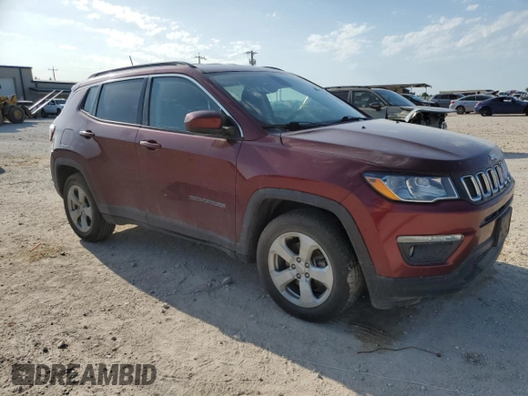 2021 Jeep Compass Latitude with VIN 3C4NJCBB3MT585748, listed as a Copart auction lot 56159395 with 101,258 mi miles and Salvage title. Bid and sale history available at DreamBid. Image 4.