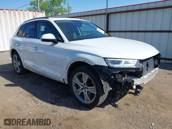 2019 Audi Q5 Premium Plus with VIN WA1BNAFY6K2119041, listed as a IAAI auction lot 42023058 with 48,718 mi miles. Bid and sale history available at carsss.com. Image 1.