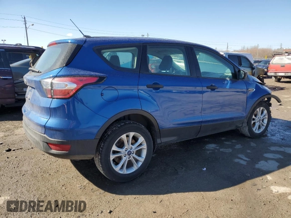 2018 Ford Escape S with VIN 1FMCU0F75JUB67613, listed as a Copart auction lot 46603715 with 136,975 mi miles and Salvage Title. Bid and sale history available at carsss.com. Image 3.