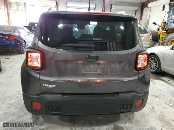 2017 Jeep Renegade Altitude with VIN ZACCJABB6HPE56928, listed as a Copart auction lot 89026145 with 137,466 mi miles and Salvage Title. Bid and sale history available at carsss.com. Image 6.