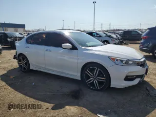 2017 Honda Accord Sedan Sport with VIN 1HGCR2F55HA077908, listed as a Copart auction lot 53305685 with 116,099 mi miles and Clean Title. Bid and sale history available at carsss.com. Image 4.