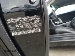 2005 Chrysler Crossfire z VIN 1C3AN59L95X032917, wystawiony jako Copart lot #75003614 z przebiegiem Nie podano mil oraz Szkody całkowita. Historia ofert i sprzedaży dostępna na DreamBid. Obrazek 13.