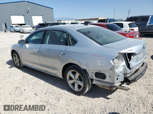 2015 Volkswagen Passat Wolfsburg Edition with VIN 1VWAS7A36FC110135, listed as a Copart auction lot 61097945 with 111,284 mi miles and Salvage title. Bid and sale history available at DreamBid. Image 2.