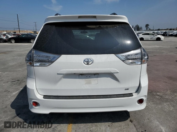 2015 Toyota Sienna SE with VIN 5TDXK3DC7FS601720, listed as a Copart auction lot 59959325 with 262,419 mi miles and Salvage title. Bid and sale history available at DreamBid. Image 6.