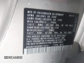 2011 Volkswagen Tiguan SE with VIN WVGBV7AX2BW513647, listed as a IAAI auction lot 41660772 with 86,042 mi miles and . Bid and sale history available at DreamBid. Image 9.