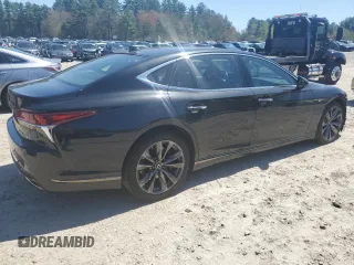 2018 Lexus LS 500 with VIN JTHC51FF4J5000800, listed as a Copart auction lot 54574675 with Not provided miles and Salvage title. Bid and sale history available at DreamBid. Image 3.