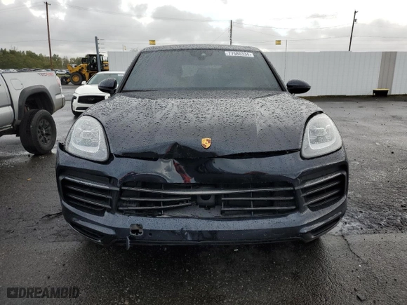 2023 Porsche Cayenne with VIN WP1AA2AY8PDA07877, listed as a Copart auction lot 77680334 with 22,398 mi miles and Salvage Title. Bid and sale history available at carsss.com. Image 5.