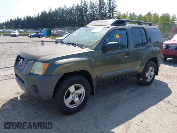 2005 Nissan Xterra S with VIN 5N1AN08W45C606207, listed as a IAAI auction lot 42116305 with 167,633 mi miles. Bid and sale history available at carsss.com. Image 2.