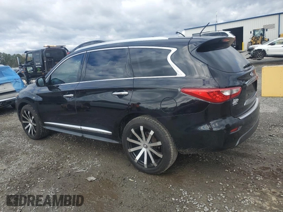 2015 Infiniti QX60 with VIN 5N1AL0MN4FC524689, listed as a Copart auction lot 80736604 with 126,945 mi miles and Salvage Title. Bid and sale history available at DreamBid. Image 2.