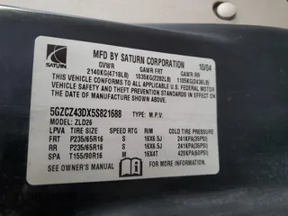 2005 Saturn VUE with VIN 5GZCZ43DX5S821688, listed as a Copart auction lot 81772414 with 77,638 mi miles and Salvage Title. Bid and sale history available at DreamBid. Image 12.