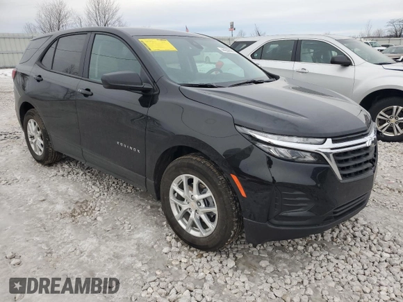 2024 Chevrolet Equinox LS with VIN 3GNAXHEG0RL273340, listed as a Copart auction lot 44200565 with 8,827 mi miles and Non Repairable. Bid and sale history available at DreamBid. Image 4.