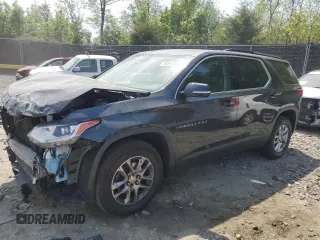 2020 Chevrolet Traverse LT Cloth z VIN 1GNEVGKW0LJ100638, wystawiony jako Copart lot #54845145 z przebiegiem 122 664 mil mil oraz Szkoda całkowita • Salvage title. Historia ofert i sprzedaży dostępna na DreamBid. Obrazek 1.