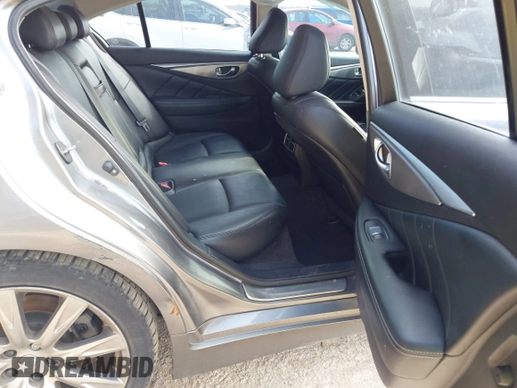 2014 Infiniti Q50 Premium with VIN JN1BV7AR1EM701665, listed as a IAAI auction lot 41276373 with 113,820 mi miles. Bid and sale history available at carsss.com. Image 8.