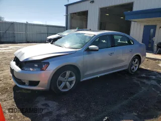 2013 Volkswagen Passat SE with VIN 1VWBH7A3XDC004156, listed as a Copart auction lot 45400585 with 57,533 mi miles and Clean Title. Bid and sale history available at carsss.com. Image 1.