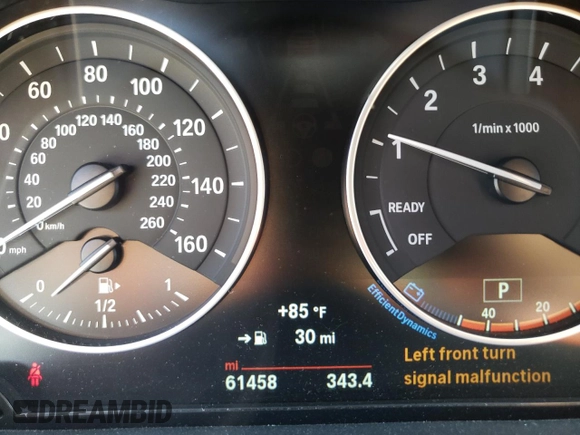 2018 BMW X1 sDrive28i with VIN WBXHU7C35J5H40837, listed as a Copart auction lot 52343122 with 61,458 mi miles. Bid and sale history available at carsss.com. Image 8.