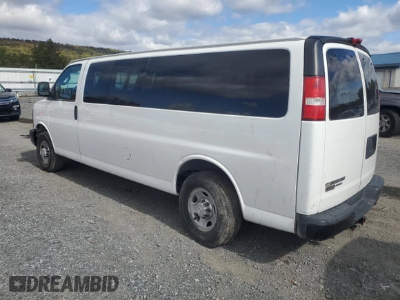 2016 Chevrolet Express Passenger LS with VIN 1GAZGNFF7G1319968, listed as a Copart auction lot 75911024 with 45,043 mi miles and Salvage title. Bid and sale history available at DreamBid. Image 2.