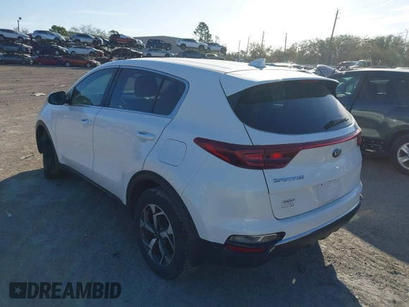 2021 Kia Sportage LX with VIN KNDPM3AC5M7907935, listed as a IAAI auction lot 41738513 with 79,116 mi miles. Bid and sale history available at carsss.com. Image 3.