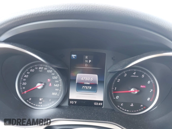 2019 Mercedes-Benz GLC 300 with VIN WDC0G4JB0KF657118, listed as a IAAI auction lot 42318010 with 77,578 mi miles and . Bid and sale history available at DreamBid. Image 7.