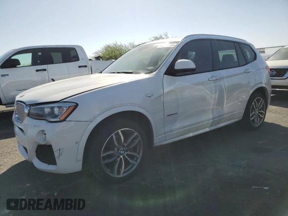 2015 BMW X3 xDrive28i with VIN 5UXWX9C53F0D50282, listed as a Copart auction lot 54792515 with 170,876 mi miles and Clean Title. Bid and sale history available at DreamBid. Image 1.
